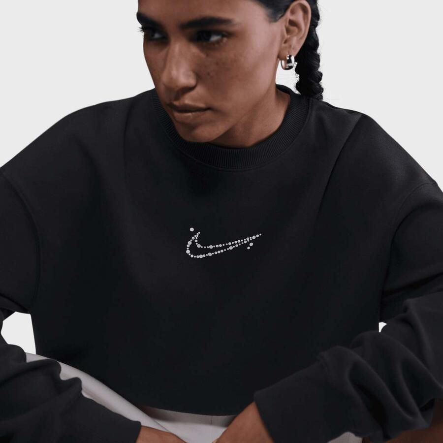 Nike Sportswear Phoenix Fleece Oversized Crew Wo Hoodies & Sweaters zwart Maat XS Kleding
