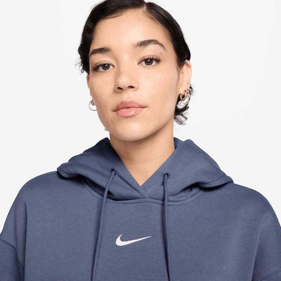 Nike Sportswear Phoenix Fleece Oversized Hoodie Wo Hoodies & Sweaters blauw Maat XS Kleding