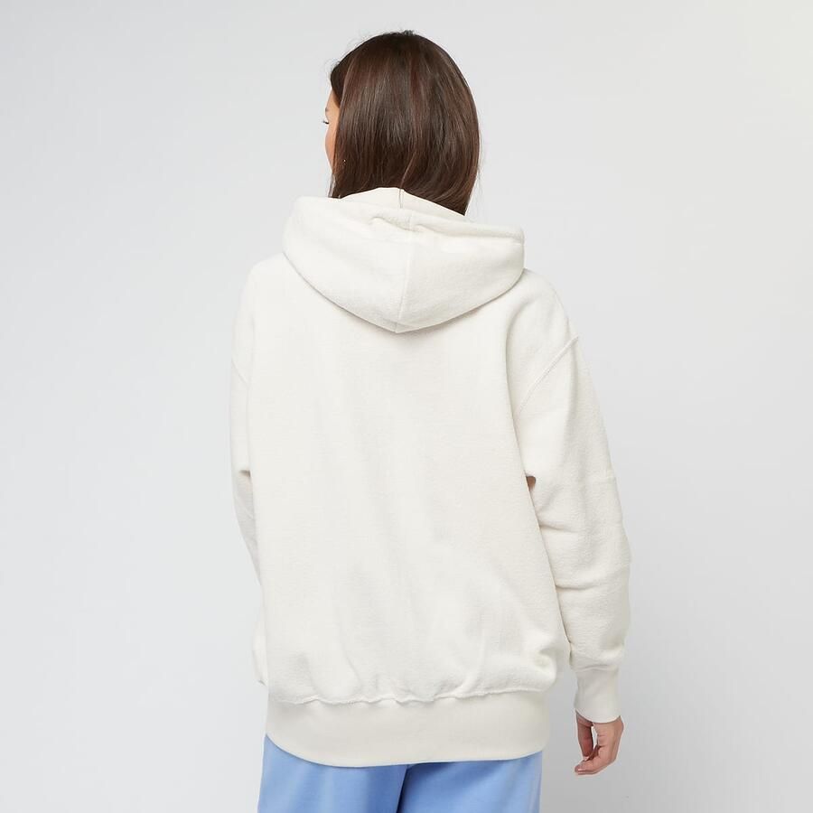 Nike Oversized comfortabele fleecehoodie met rits voor dames Sportswear Phoenix Plush Light Orewood Brown Sail- Dames Light Orewood Brown Sail