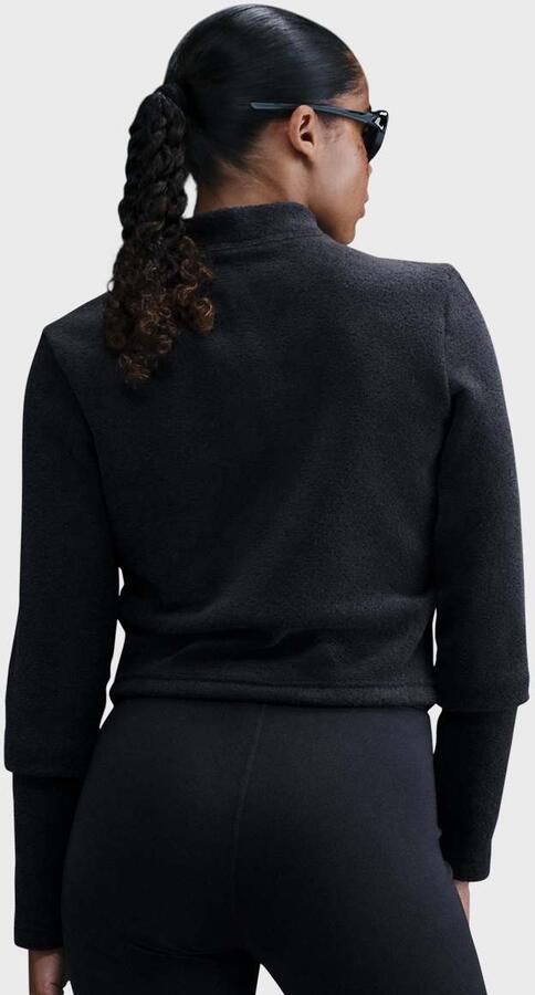 Nike Sportswear Phoenix Plush Slim Long-Sleeve Cozy Fleece 1 2-Zip Top Wo Kleding zwart Maat XS - Foto 2