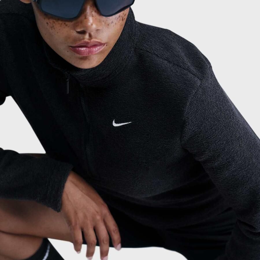 Nike Sportswear Phoenix Plush Slim Long-Sleeve Cozy Fleece 1 2-Zip Top Wo Kleding zwart Maat XS