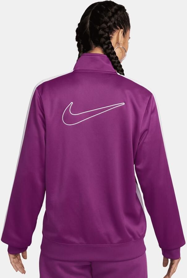 Nike Sportswear Poly-knit Jacket Swoosh Rits hoodies bold berry white maat: XS beschikbare maaten:XS S M L - Foto 2