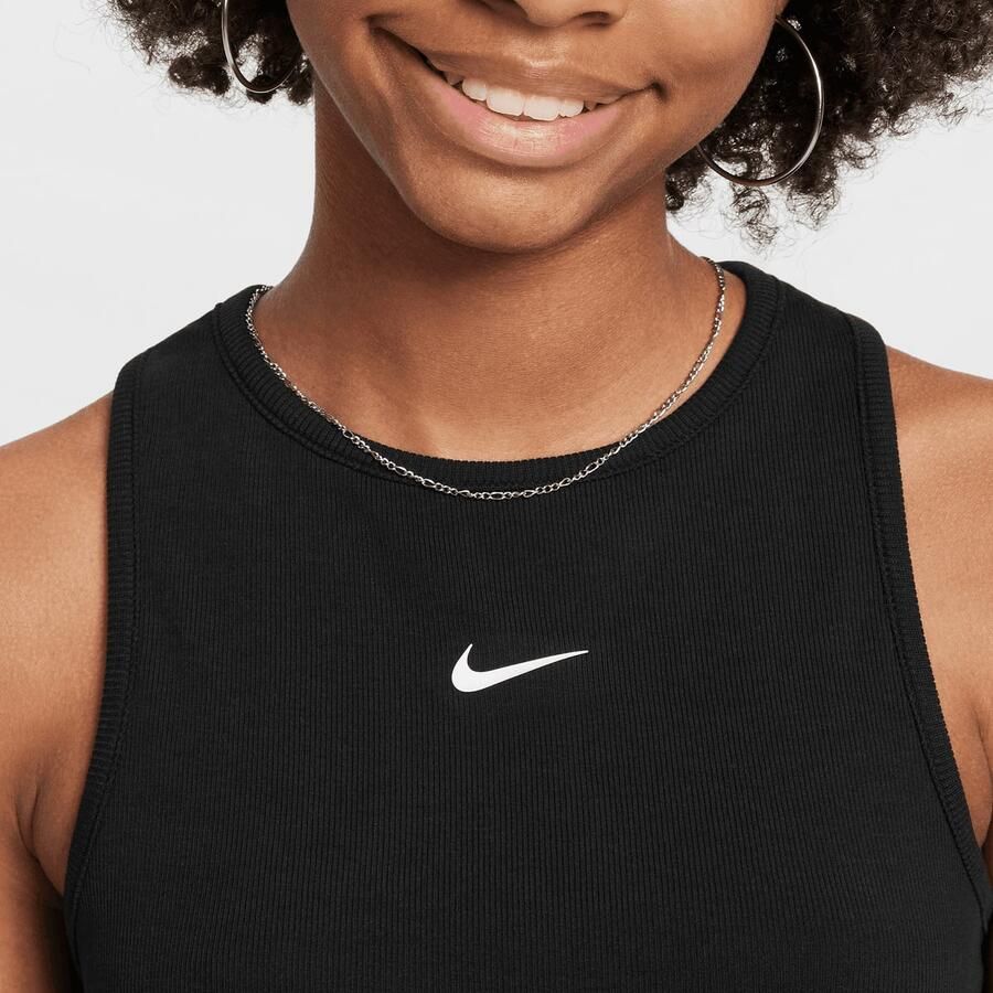 Nike Sportswear Rib Tank Dance Unisex Tanktops & Tops zwart Maat XL Kleding