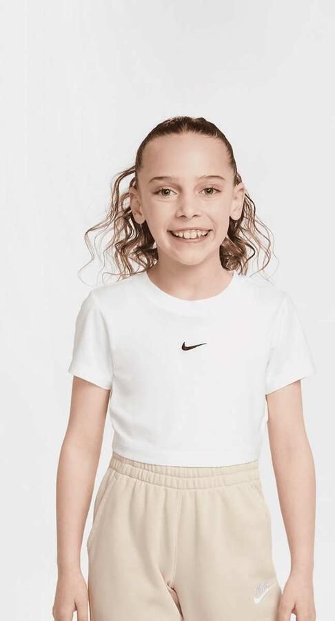Nike Sportswear Short Sleeve Slim Crop Tee Unisex T-Shirts wit Kleding - Foto 3