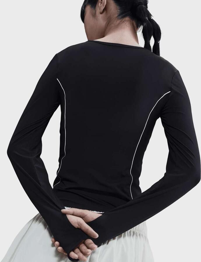 Nike Sportswear Shox Long-Sleeve Top Women Longsleeves zwart Maat XS Kleding