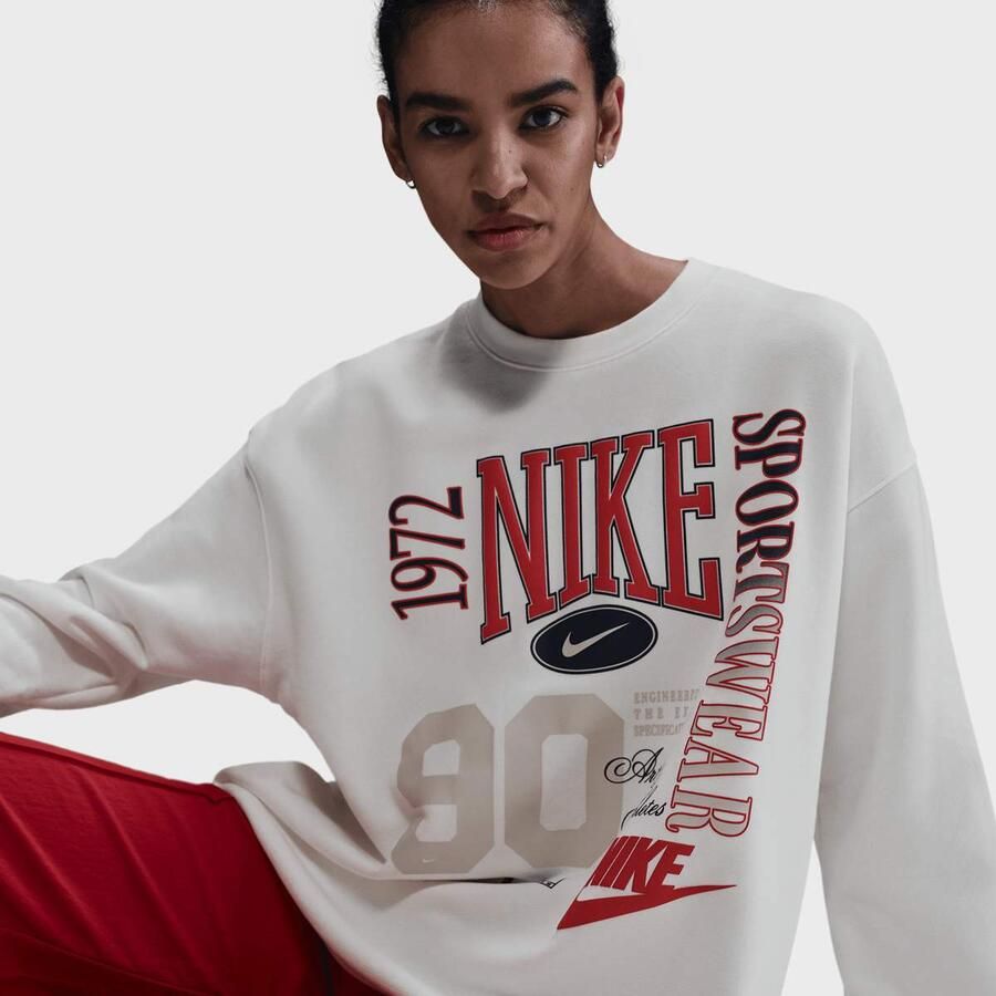 Nike Oversized sweatshirt met ronde hals van sweatstof voor dames Sportswear Sail- Dames Sail