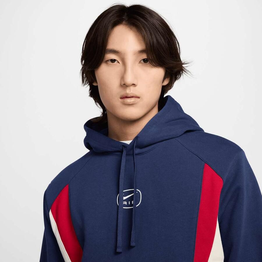 Nike Sportswear Swoosh Air Fleece Hoodie Men Hoodies & Sweaters blauw Maat XXL Kleding