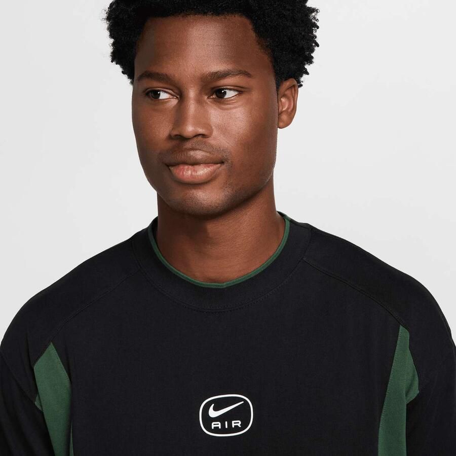 Nike Sportswear Swoosh Air Loose Fit Top Men T-Shirts & Polo's zwart Maat XL Kleding