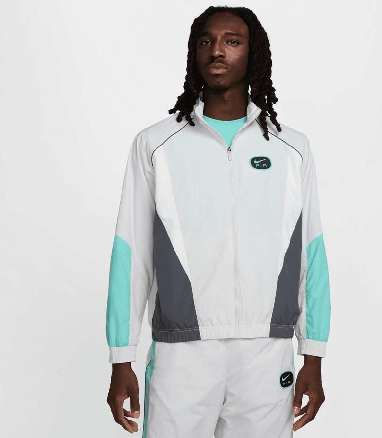 Nike Sportswear Swoosh Air Woven Track Top Men Trainingspakken grijs Maat XL Kleding - Foto 3
