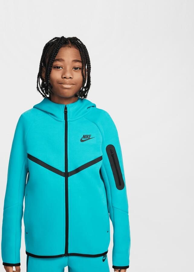 Nike Sportswear Tech Fleece Full-Zip Hoodie Unisex Hoodies & Sweaters turkoois Kleding - Foto 3