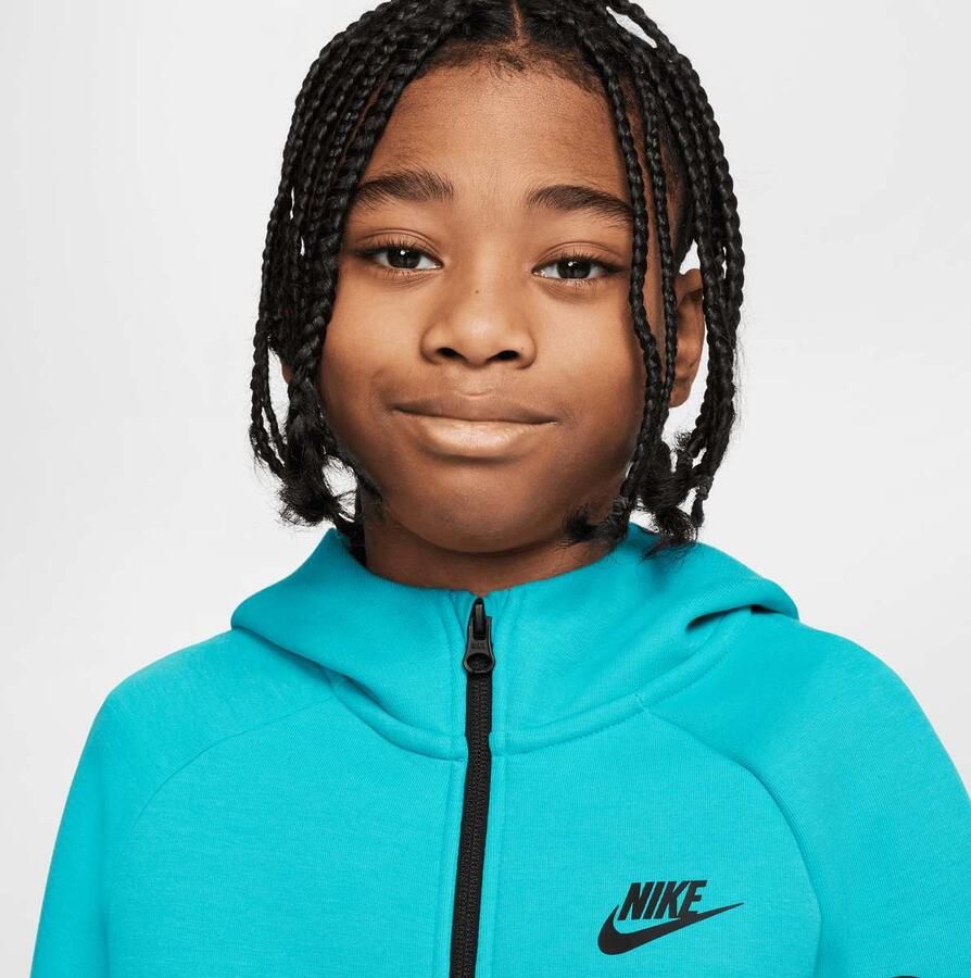 Nike Sportswear Tech Fleece Full-Zip Hoodie Unisex Hoodies & Sweaters turkoois Kleding