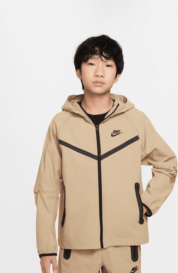 Nike Sportswear Tech Woven Jacket Unisex Tussenseizoensjassen beige Kleding - Foto 3