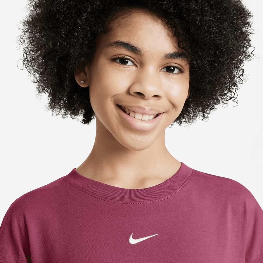 Nike Sportswear Tee Boxy Essential Low Brand Read Unisex T-Shirts rood Kleding