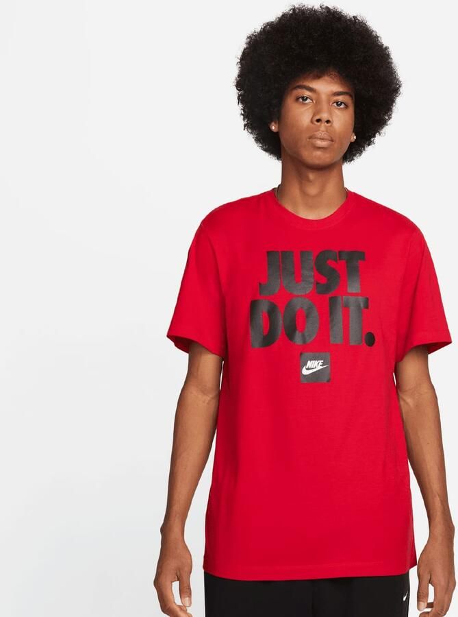Nike Sportswear Tee Fran JDI Verbiage Men T-Shirts & Polo's rood Maat XL Kleding - Foto 3