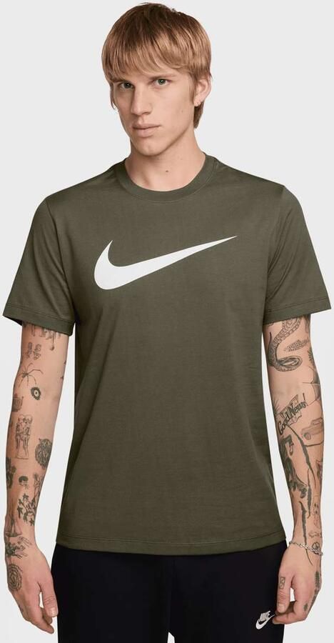 Nike Sportswear Tee Icon Swoosh Men T-Shirts & Polo's groen Maat XL Kleding - Foto 3