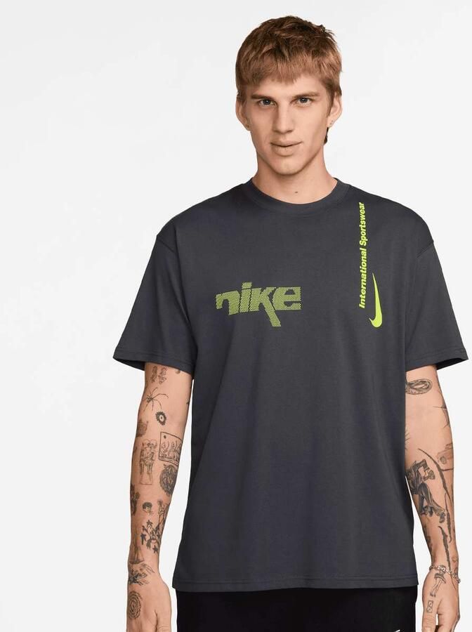 Nike Sportswear Tee M90 Swoosh Sport Men T-Shirts & Polo's grijs Maat XL Kleding - Foto 3