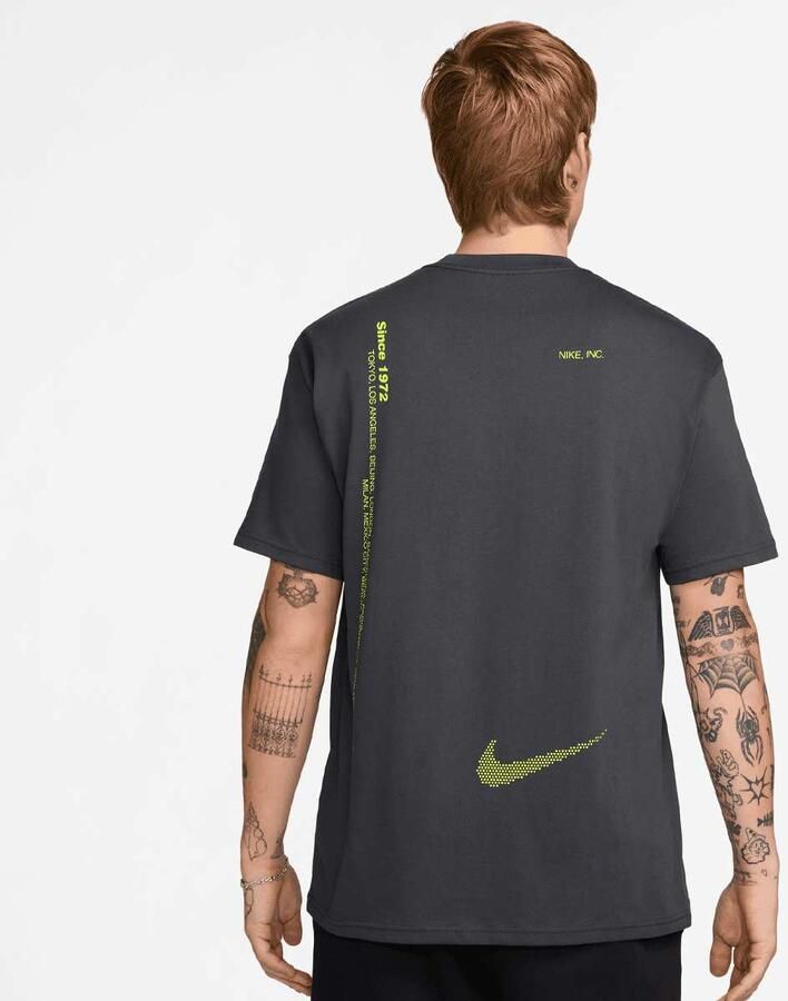 Nike Sportswear Tee M90 Swoosh Sport Men T-Shirts & Polo's grijs Maat XL Kleding - Foto 2