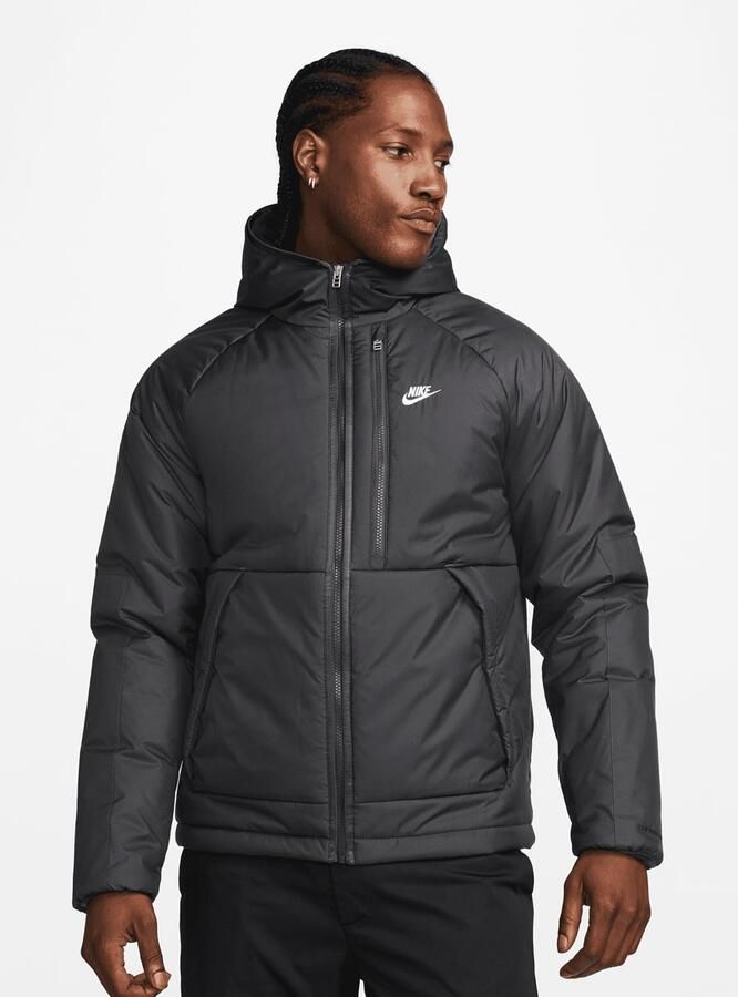 Nike Sportswear Therma-fit Repel Hooded Jacket Winterjassen Heren dk smoke grey dk grey white maat: M beschikbare maaten:S M L - Foto 3