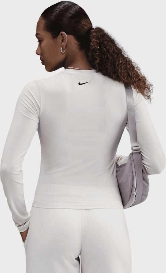 Nike Sportswear Tight Cropped Long-Sleeve T-Shirt Wo Longsleeves grijs Maat XS Kleding - Foto 2