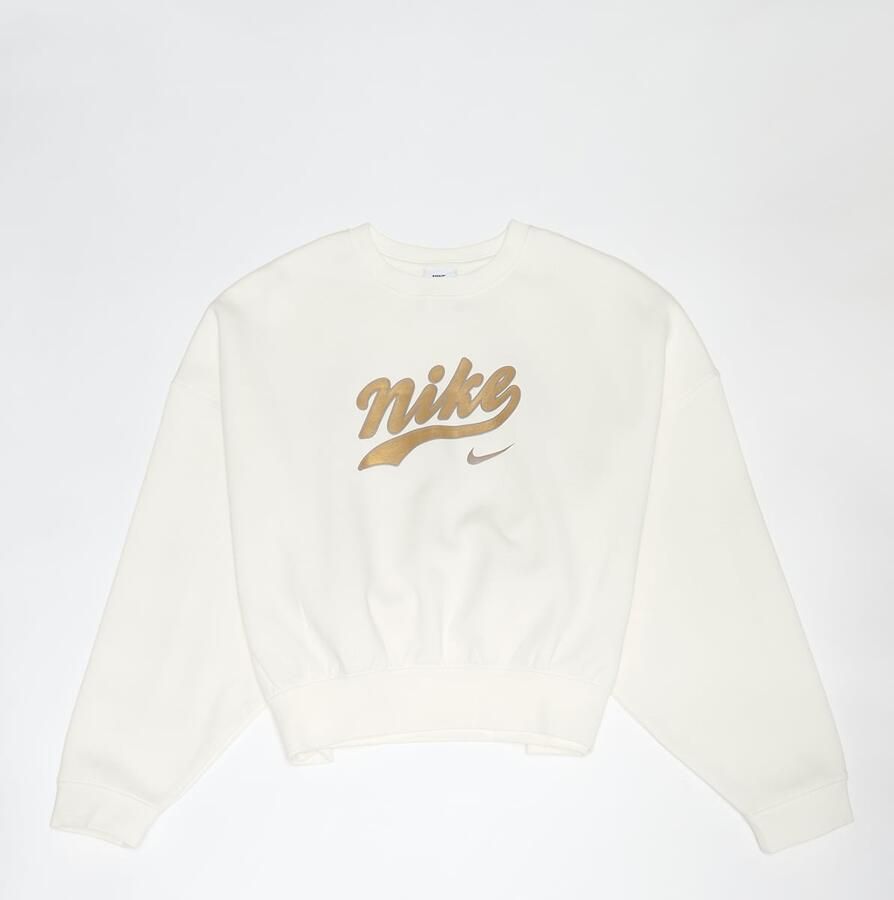 Nike Sportswear Trend Fleece Crop Crew Unisex Hoodies & Sweaters beige Kleding - Foto 3