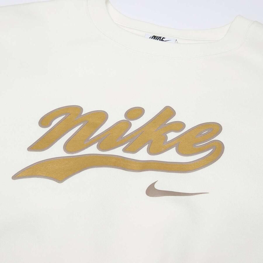 Nike Sportswear Trend Fleece Crop Crew Unisex Hoodies & Sweaters beige Kleding - Foto 2