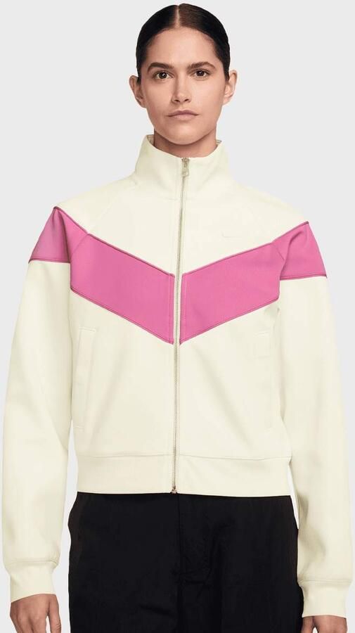 Nike Sportswear Windrunner Poly Knit Jacket Wo Trainingspakken beige Maat XS Kleding - Foto 3