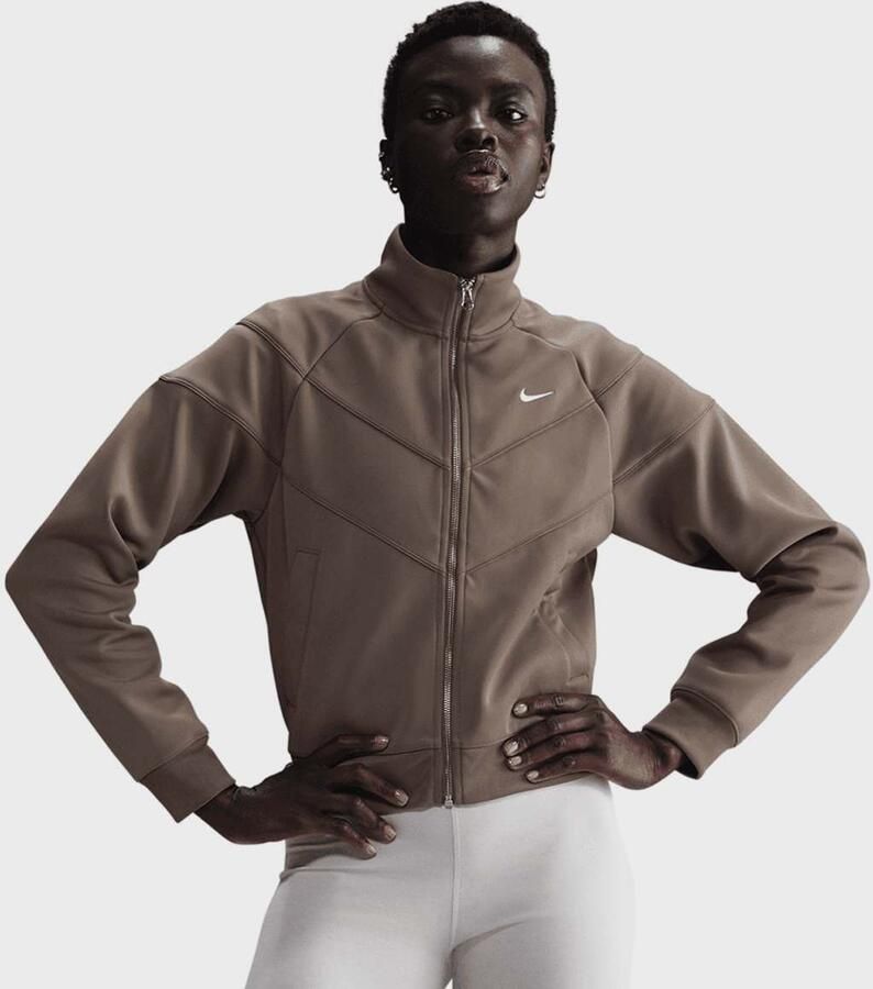 Nike Sportswear Windrunner Poly Knit Jacket Women Tussenseizoensjassen bruin Maat XS Kleding - Foto 3