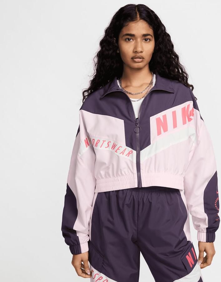 Nike Sportswear Woven Jacket Women Trainingspakken roze Maat L Kleding - Foto 3