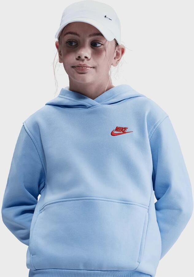 Nike Sportwear Club Fleece Hoodie Low Brand Read Unisex Hoodies & Sweaters blauw Kleding - Foto 3