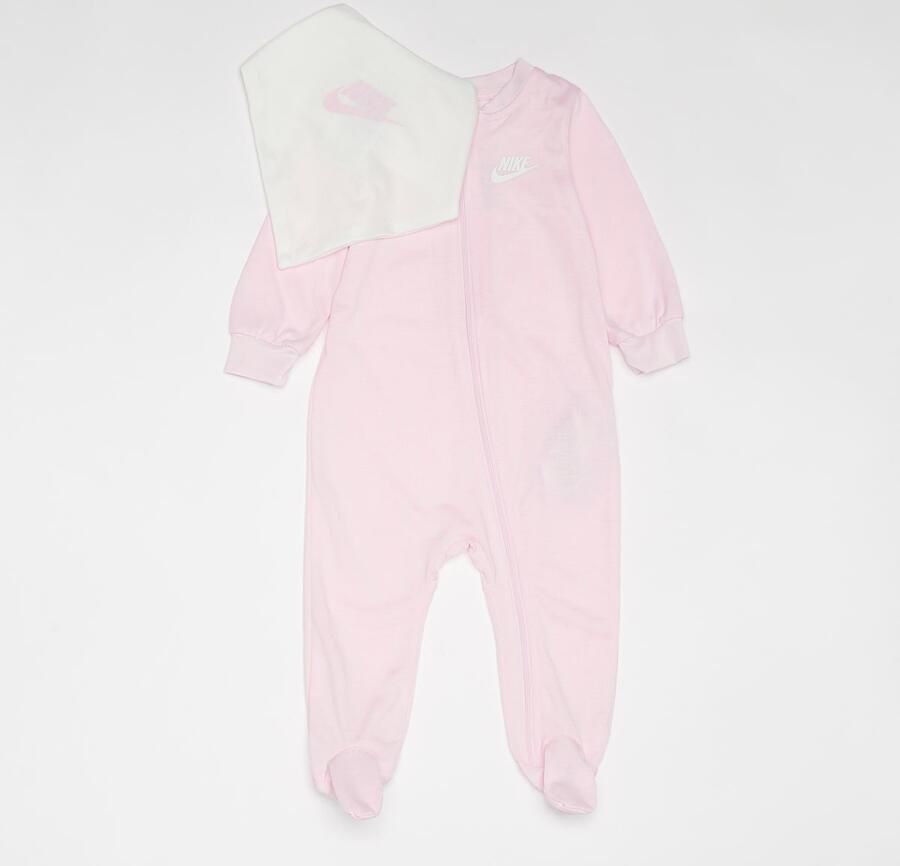 Nike Sustainable Coverall Bib Set (2 Piece) Baby Rompers & Sets in lichtroze formaten: 0-3 M - Foto 3
