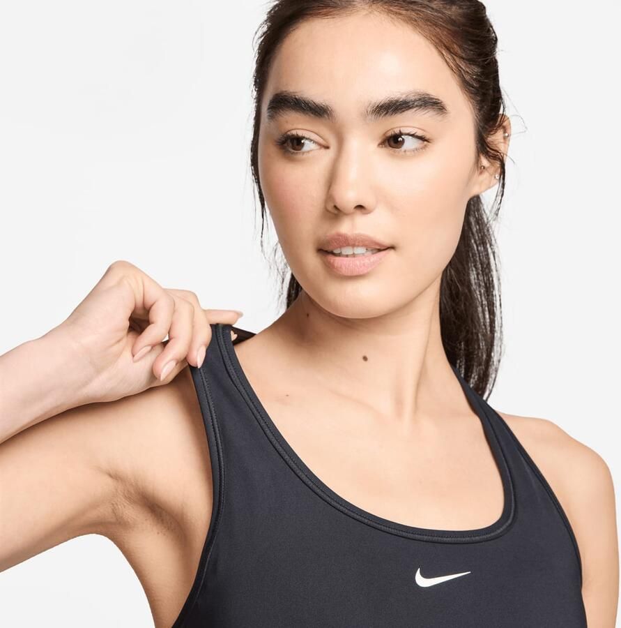 Nike Swoosh Medium Support Padded Sports Bra Beha's black sail maat: XS beschikbare maaten:XS S M L