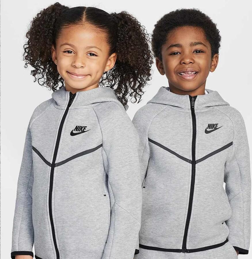 Nike Tech Fleece Full-Zip Set Unisex Baby Rompers & Sets grijs 122 Kleding