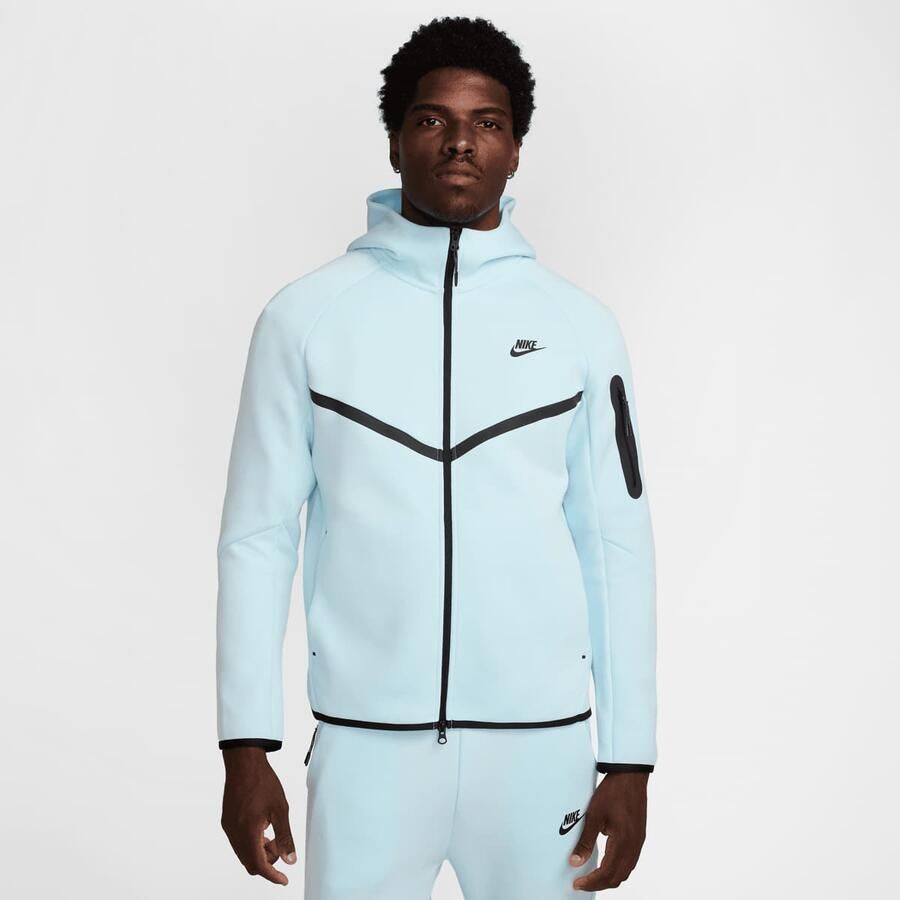 Nike Tech Windrunner herenjack van fleece met rits over de hele lengte Tech Glacier Blue- Heren Glacier Blue - Foto 3