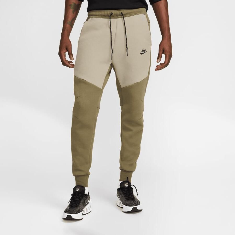 Nike Joggingbroek van fleece voor heren Sportswear Tech Medium Olive- Heren Medium Olive - Foto 3