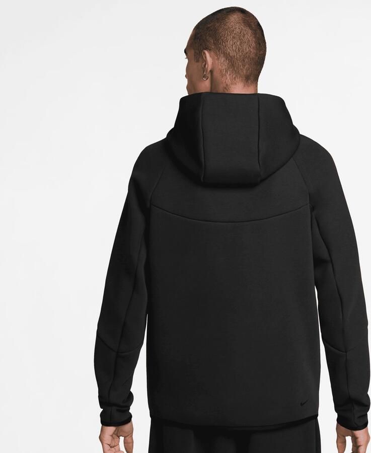 Nike Tech Windrunner herenjack van fleece met rits over de hele lengte Tech Black- Heren Black - Foto 2