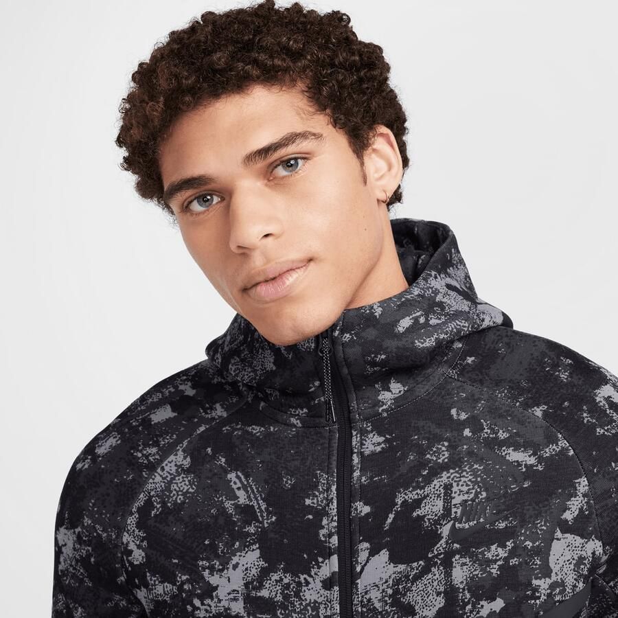 Nike Tech Fleece Woven Windrunner Full Zip Jacket Men Trainingspakken zwart Maat XL Kleding