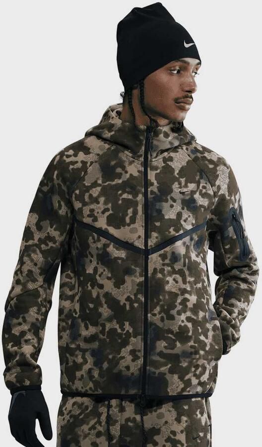 Nike Tech Full-Zip Fleece Camo Windrunner Jacket Men Trainingspakken camouflage Maat XL Kleding - Foto 3