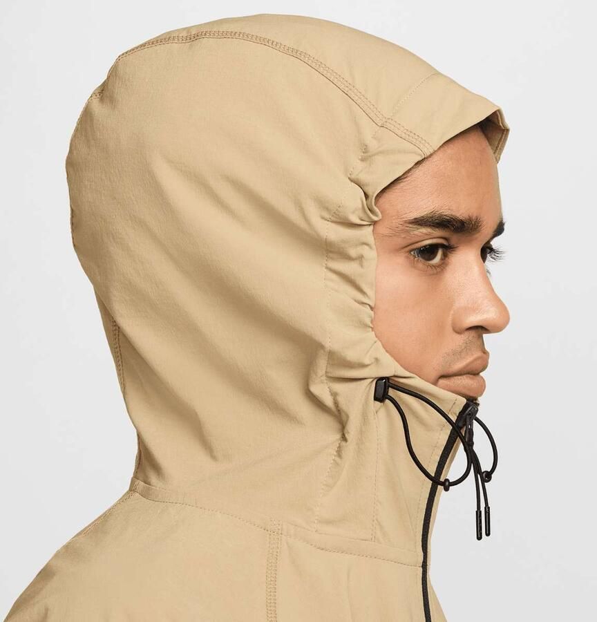 Nike Geweven herenjack Tech Parachute Beige Parachute Beige Black- Heren Parachute Beige Parachute Beige Black