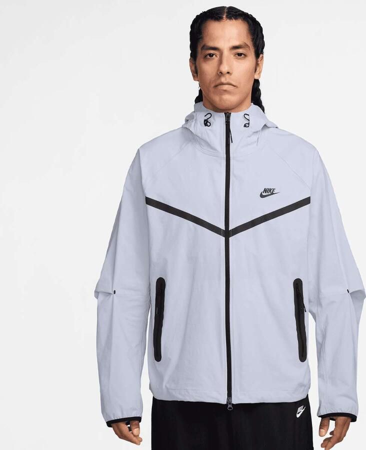 Nike Tech Woven Windrunner Full Zip Jacket Men Trainingspakken blauw Maat XL Kleding - Foto 3