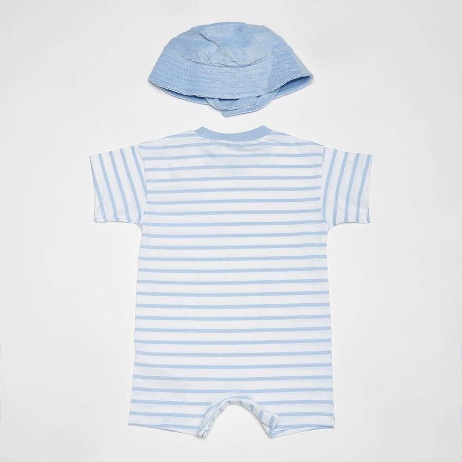 Nike Towel Terry Short Sleeve Romper Unisex Baby Rompers & Sets blauw M Kleding