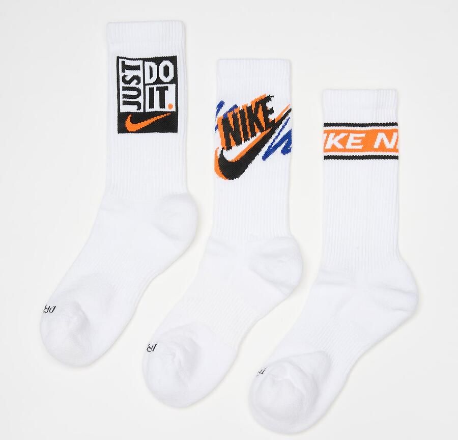 Nike U NK ED PLS CREW 3PR SPORT white Unisex Sokken wit Maat 42-46 Kleding - Foto 2