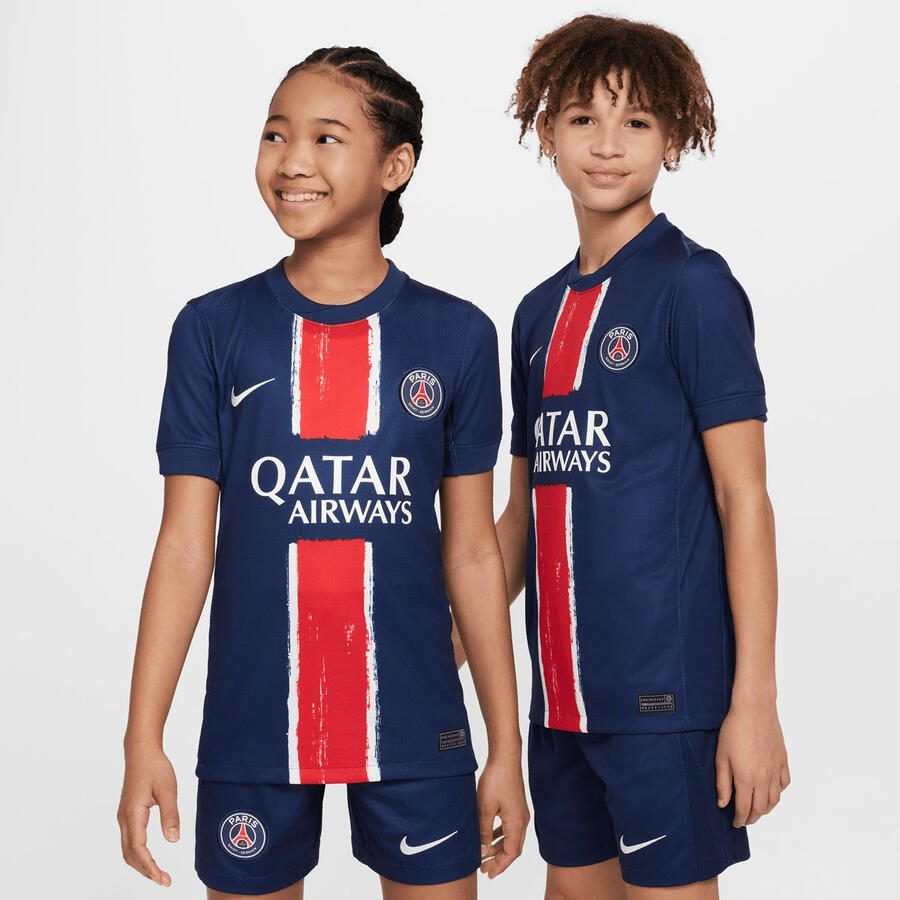 Nike Dembélé No. 10 PSG Kids Home Stadium 2024 25  Jersey's in blauw formaten: 147