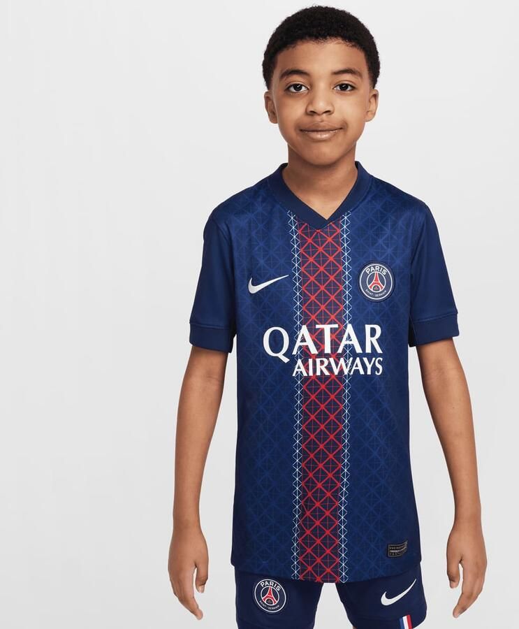 Nike Doué No. 14 PSG Kids Home Stadium 2025 26 Unisex Jersey's blauw Kleding - Foto 2