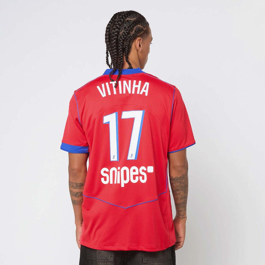 Nike Vitinha No. 17 PSG Third Stadium 2025 26 Unisex Trainingspakken rood Maat XL Kleding