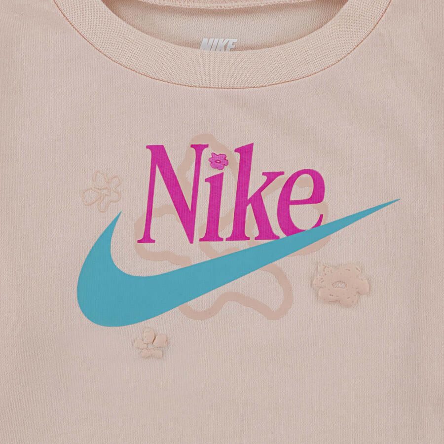 Nike Wild Flower Jersey French Terry Shorts Set unisex Baby Rompers & Sets lichtroze 104 Kleding