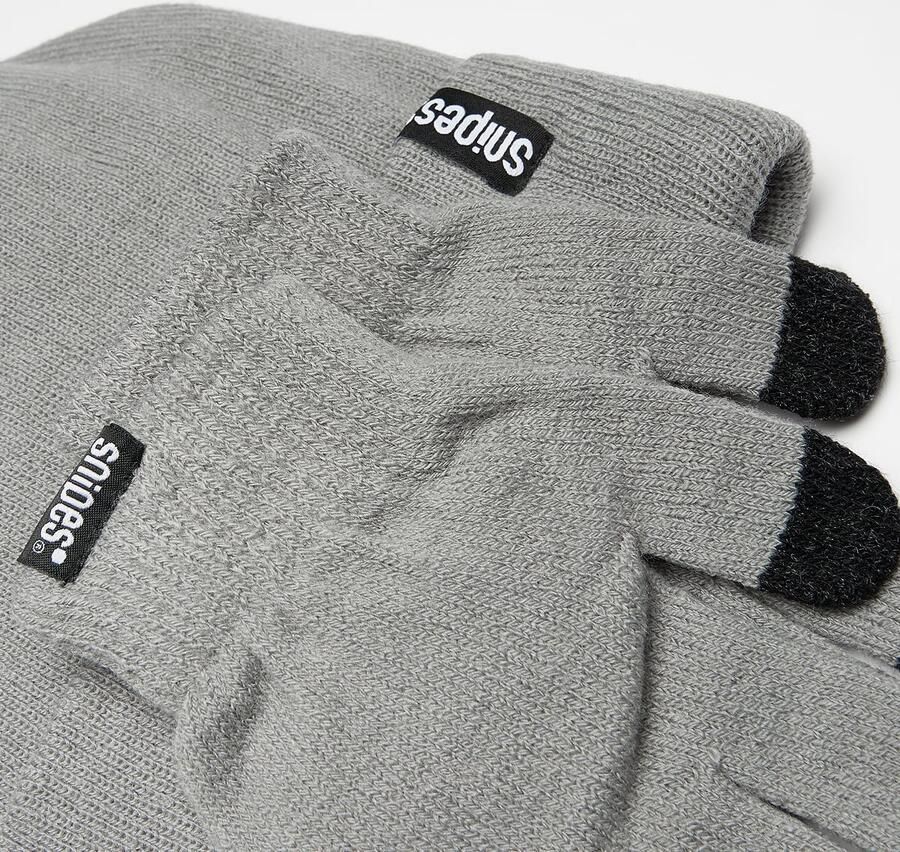 Nike Woven Label Basic Junior Knit Set off white Unisex Mutsen grijs Maat 8Y-15Y Accessoires