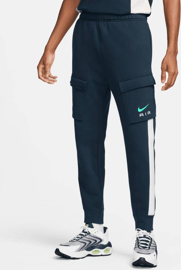 Nike Sportswear Air Cargo Fleece Pants Bb Trainingsbroeken Heren midnight navy summit white maat: S beschikbare maaten:S L XL