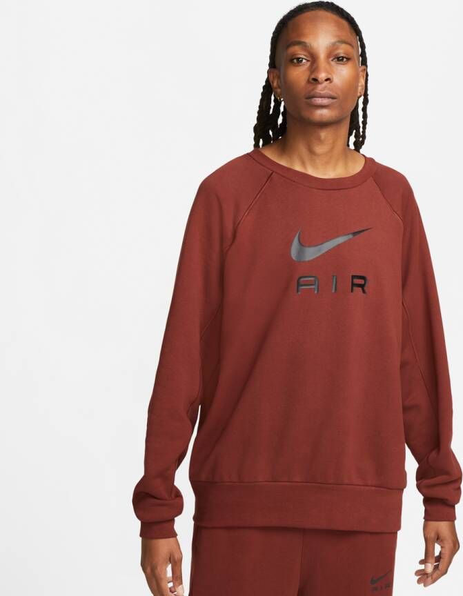 Nike Sportswear Air French Terry Crew Sweaters Kleding oxen brown black maat: XL beschikbare maaten:S M XL