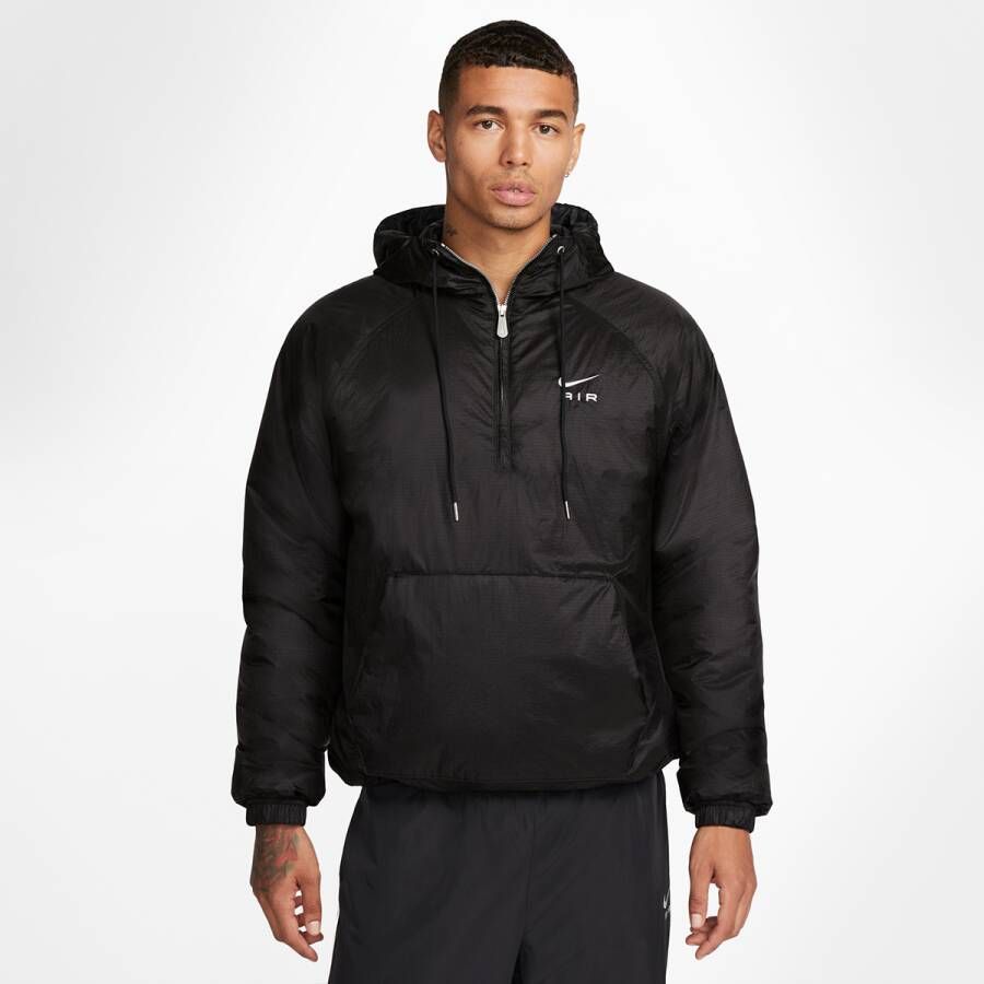 Nike Sportswear Air Men's 1 2-zip Winterized Jacket Pufferjassen Kleding black white maat: XL beschikbare maaten:S M L XL