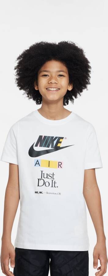 Nike Sportswear Air Photo T-shirt T-shirts Kleding white maat: 137 beschikbare maaten:137 147 158 170